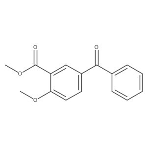 5-Benzoyl-2-methoxy-benzoicacidmethylester结构式