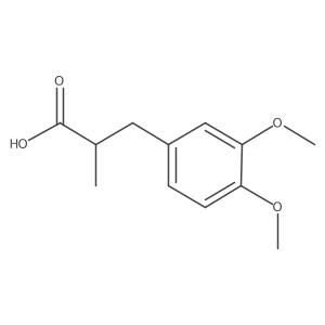 (2R)-3-(3,4-dimethoxyphenyl)-2-methylpropanoic acid Structure