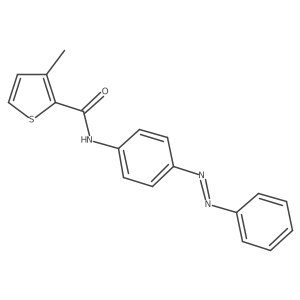 2-Thiophenecarboxamide, 3-methyl-N-[4-(2-phenyldiazenyl)phenyl]-结构式