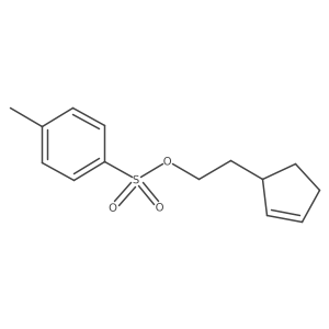 2-(Cyclopent-2-en-1-yl)ethyl 4-methylbenzene-1-sulfonate结构式