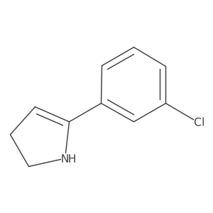 5-(3-chlorophenyl)-2,3-dihydro-1H-pyrrole结构式