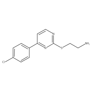 2-[[4-(4-Chlorophenyl)-2-pyrimidinyl]thio]ethanamine结构式