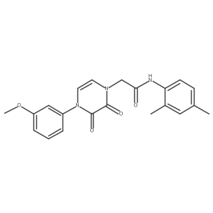 N-(2,4-dimethylphenyl)-2-[4-(3-methoxyphenyl)-2,3-dioxo-1,2,3,4-tetrahydropyrazin-1-yl]acetamide结构式