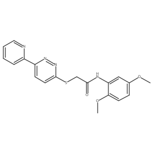N-(2,5-Dimethoxyphenyl)-2-{[6-(pyridin-2-YL)pyridazin-3-YL]sulfanyl}acetamide结构式