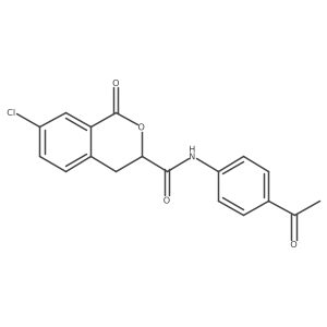 N-(4-acetylphenyl)-7-chloro-1-oxo-3,4-dihydro-1H-isochromene-3-carboxamide Structure