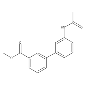 Methyl 3'-(acetylamino)[1,1'-biphenyl]-3-carboxylate Structure