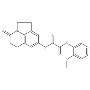N1-(2-methoxyphenyl)-N2-(4-oxo-2,4,5,6-tetrahydro-1H-pyrrolo[3,2,1-ij]quinolin-8-yl)oxalamide结构式