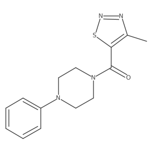 1-[(4-Methyl-1,2,3-thiadiazol-5-yl)carbonyl]-4-phenylpiperazine Structure