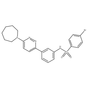 N-{3-[6-(azepan-1-yl)pyridazin-3-yl]phenyl}-4-bromobenzene-1-sulfonamide Structure