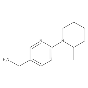 [6-(2-Methyl-1-piperidinyl)-3-pyridinyl]-methanamine Structure