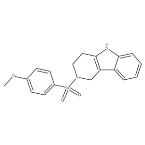 2-[(4-methoxyphenyl)sulfonyl]-2,3,4,5-tetrahydro-1H-pyrido[4,3-b]indole结构式