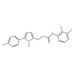 2-((5-(4-chlorophenyl)-1-methyl-1H-imidazol-2-yl)thio)-N-(2,3-dimethylphenyl)acetamide Structure