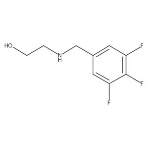 2-{[(3,4,5-Trifluorophenyl)methyl]amino}ethan-1-ol结构式