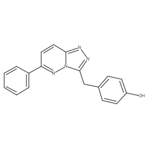 4-((6-Phenyl[1,2,4]triazolo[4,3-b]pyridazin-3-yl)methyl)phenol Structure