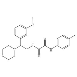 N1-(2-(3-methoxyphenyl)-2-morpholinoethyl)-N2-(p-tolyl)oxalamide结构式