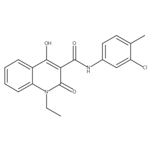 N-(3-chloro-4-methylphenyl)-1-ethyl-4-hydroxy-2-oxo-1,2-dihydroquinoline-3-carboxamide Structure