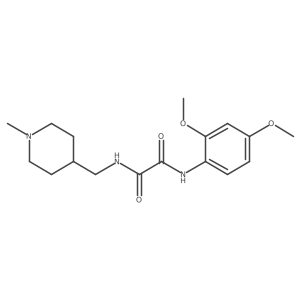 N1-(2,4-dimethoxyphenyl)-N2-((1-methylpiperidin-4-yl)methyl)oxalamide结构式