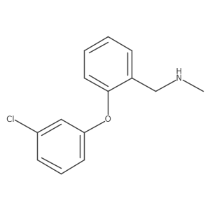 2-(3-Chlorophenoxy)-N-methylbenzenemethanamine结构式