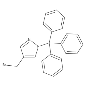 4-(Bromomethyl)-1-trityl-1h-pyrazole Structure