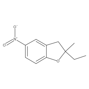 2-ethyl-2-methyl-5-nitro-3H-1-benzofuran结构式