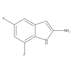 5,7-difluoro-1H-indol-2-amine结构式