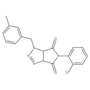 5-(2-chlorophenyl)-1-(3-methylbenzyl)-3a,6a-dihydropyrrolo[3,4-d][1,2,3]triazole-4,6(1H,5H)-dione结构式