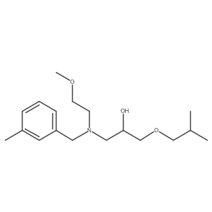 [2-Hydroxy-3-(2-methylpropoxy)propyl](2-methoxyethyl)[(3-methylphenyl)methyl]amine Structure
