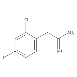 Benzeneethanimidamide, 2-chloro-4-fluoro-结构式
