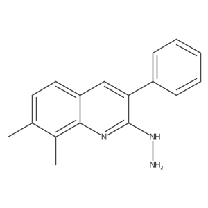 2-Hydrazinyl-7,8-dimethyl-3-phenylquinoline Structure