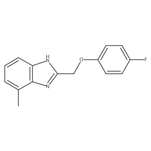 2-[(4-fluorophenoxy)methyl]-4-methyl-1H-1,3-benzodiazole结构式