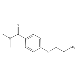 4-(2-aminoethoxy)-N,N-dimethylbenzamide结构式