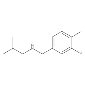 [(3,4-Difluorophenyl)methyl](2-methylpropyl)amine结构式