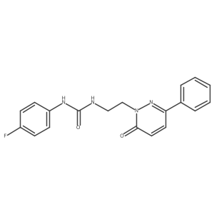 1-(4-fluorophenyl)-3-(2-(6-oxo-3-phenylpyridazin-1(6H)-yl)ethyl)urea Structure