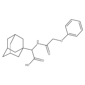 2-Adamantanyl-2-(2-phenoxyacetylamino)acetic acid Structure