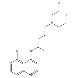 2,2'-((4-((5-Chloroquinolin-4-yl)amino)pentyl)azanediyl)bis(ethan-1-ol) Structure