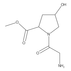methyl (2S,4R)-1-(2-aminoacetyl)-4-hydroxypyrrolidine-2-carboxylate Structure