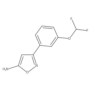 3-(3-(Difluoromethoxy)phenyl)isoxazol-5-amine Structure