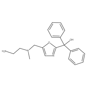 [5-[[2-Aminoethyl(methyl)amino]methyl]-1,3-oxazol-2-yl]-diphenylmethanol结构式