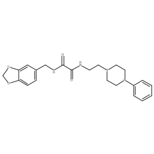 N-[(2H-1,3-benzodioxol-5-yl)methyl]-N'-[2-(4-phenylpiperazin-1-yl)ethyl]ethanediamide结构式