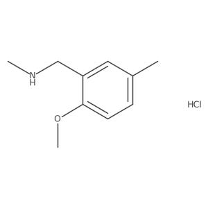 [(2-Methoxy-5-methylphenyl)methyl](methyl)amine hydrochloride结构式