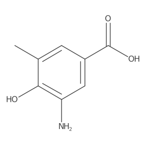 3-Amino-4-hydroxy-5-methylbenzoic acid Structure