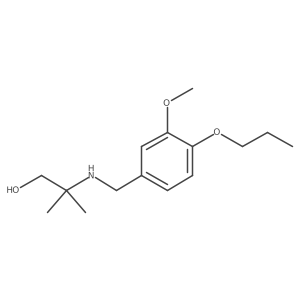 2-[(3-Methoxy-4-propoxybenzyl)amino]-2-methyl-1-propanol Structure