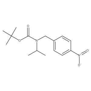 tert-butyl N-[(4-nitrophenyl)methyl]-N-(propan-2-yl)carbamate结构式
