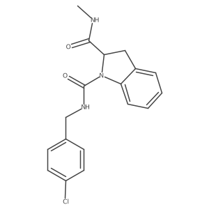 N1-(4-chlorobenzyl)-N2-methylindoline-1,2-dicarboxamide结构式