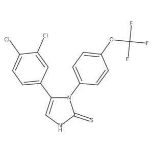 5-(3,4-dichlorophenyl)-1-(4-(trifluoromethoxy)phenyl)-1H-imidazole-2(3H)-thione Structure