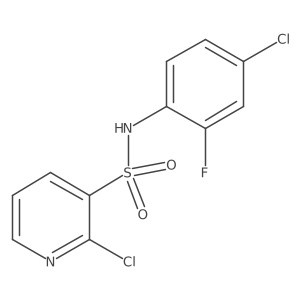 2-chloro-N-(4-chloro-2-fluorophenyl)pyridine-3-sulfonamide结构式