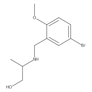 2-{[(5-Bromo-2-methoxyphenyl)methyl]amino}propan-1-ol Structure