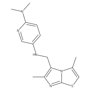 N5-[(3,6-Dimethylimidazo[2,1-b]thiazol-5-yl)methyl]-N2,N2-dimethyl-2,5-pyridinediamine结构式