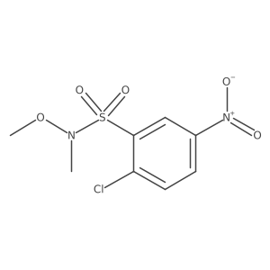 2-chloro-N-methoxy-N-methyl-5-nitrobenzene-1-sulfonamide Structure