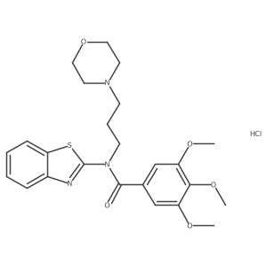 N-(benzo[d]thiazol-2-yl)-3,4,5-trimethoxy-N-(3-morpholinopropyl)benzamide hydrochloride Structure